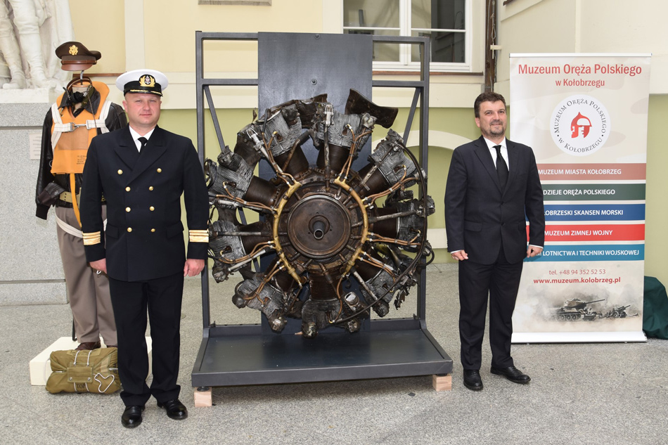 Silnik B-17 na wystawie w Muzeum Narodowym w Szczecinie